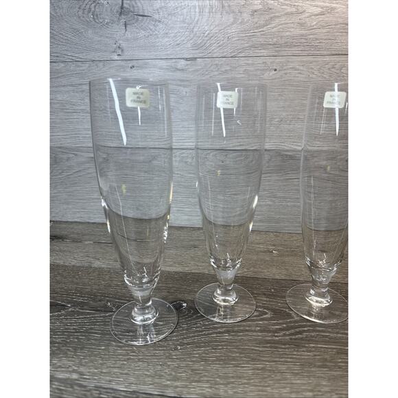 Vintage Arc France 9.5” Stemware Toasting Wine Champagne Glasses ~Set Of 4 - Picture 4 of 10